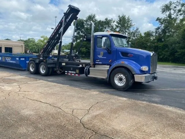 How does a 20-yard roll-off dumpster rental work